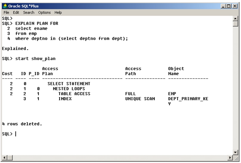Hotka Page 23 SQLPlus Example